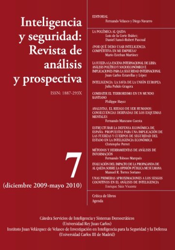 INTELIGENCIA 07 SEGURIDAD REVISTA DE ANALISIS Y...